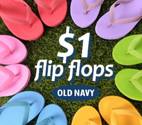Old Navy: $1 Flip Flops Sale for 