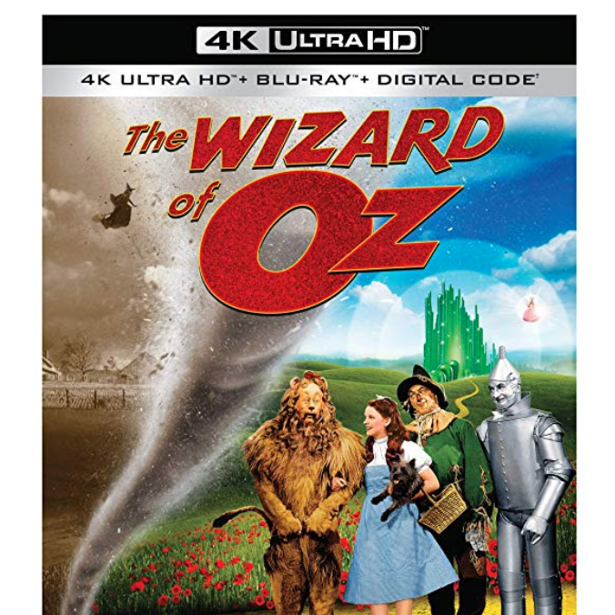 Amazon Wizard of Oz 4K/BluRay Only 12.96