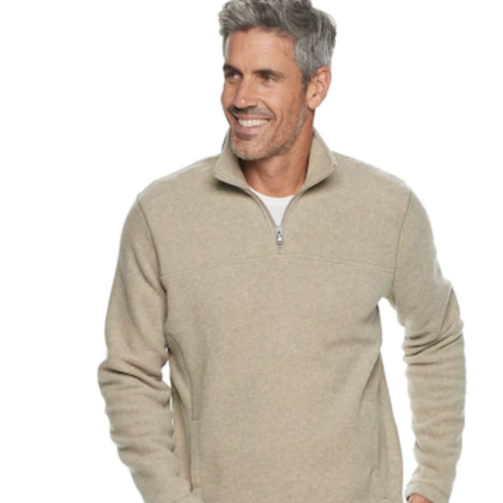 Kohl's: Men's Croft & Barrow Arctic Fleece Quarter-Zip Sweaters - Only ...