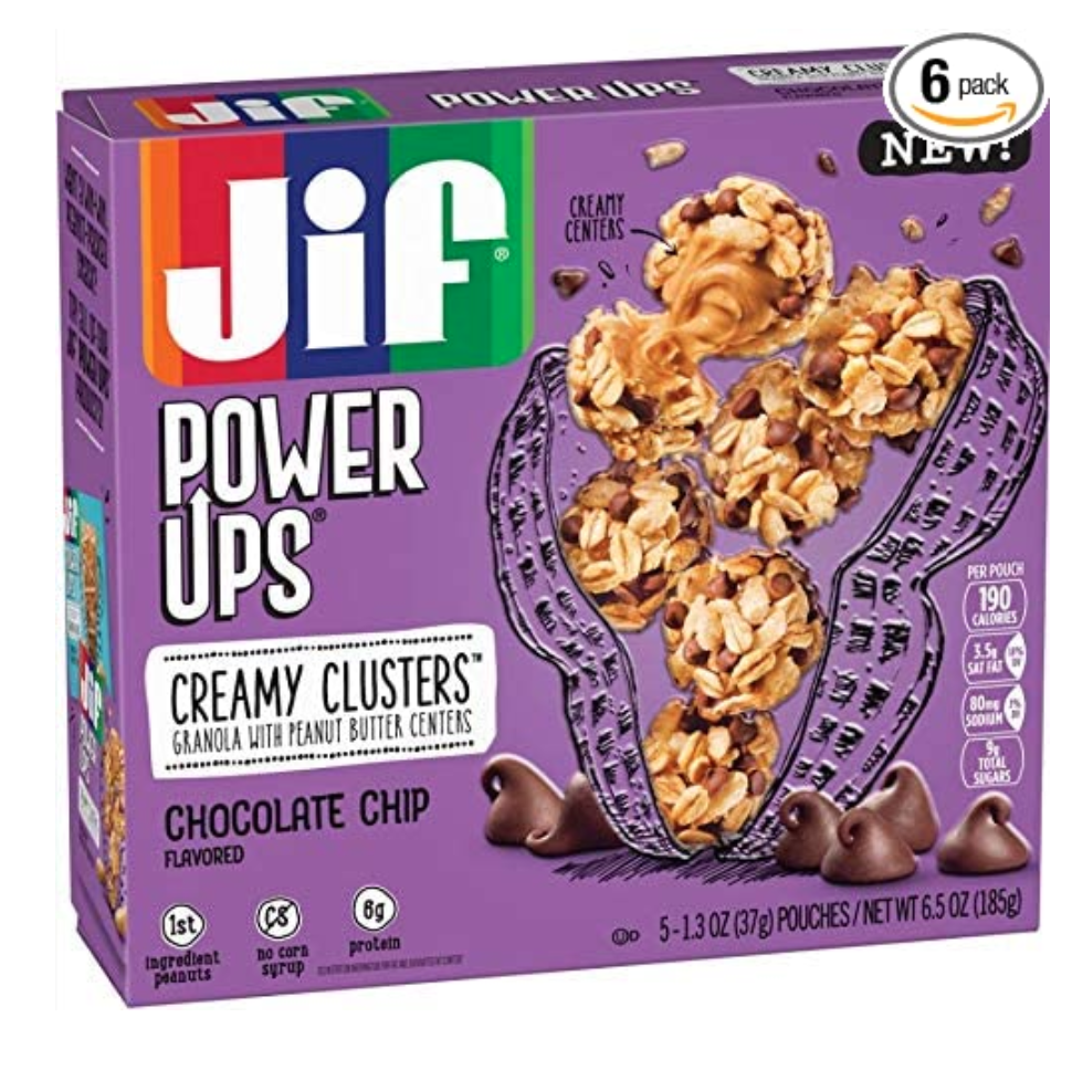 Amazon Jif Power Ups Granola Bites 30Pack Only 16.30