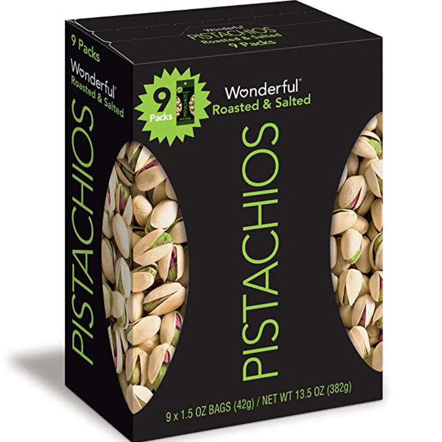 Amazon Wonderful Pistachios 1.5oz Bag 9Pack Only 6.94