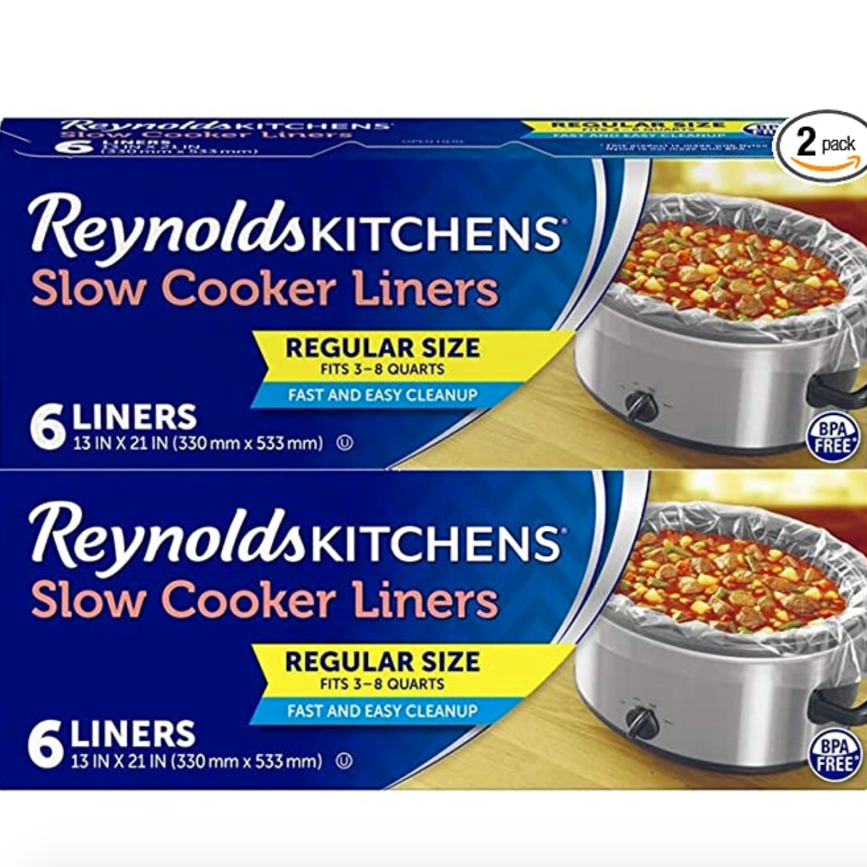 Amazon Reynolds Slow Cooker Liners 2Pack Only 4.16