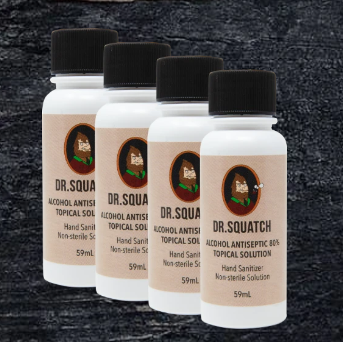 Dr. Squatch: Hand Sanitizer 4-Pack - Only $20 (Ships Immediately