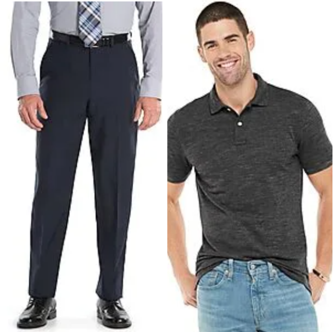 Kohl's: Men's Dress Pants & Polos - Under $8 | FreebieShark.com