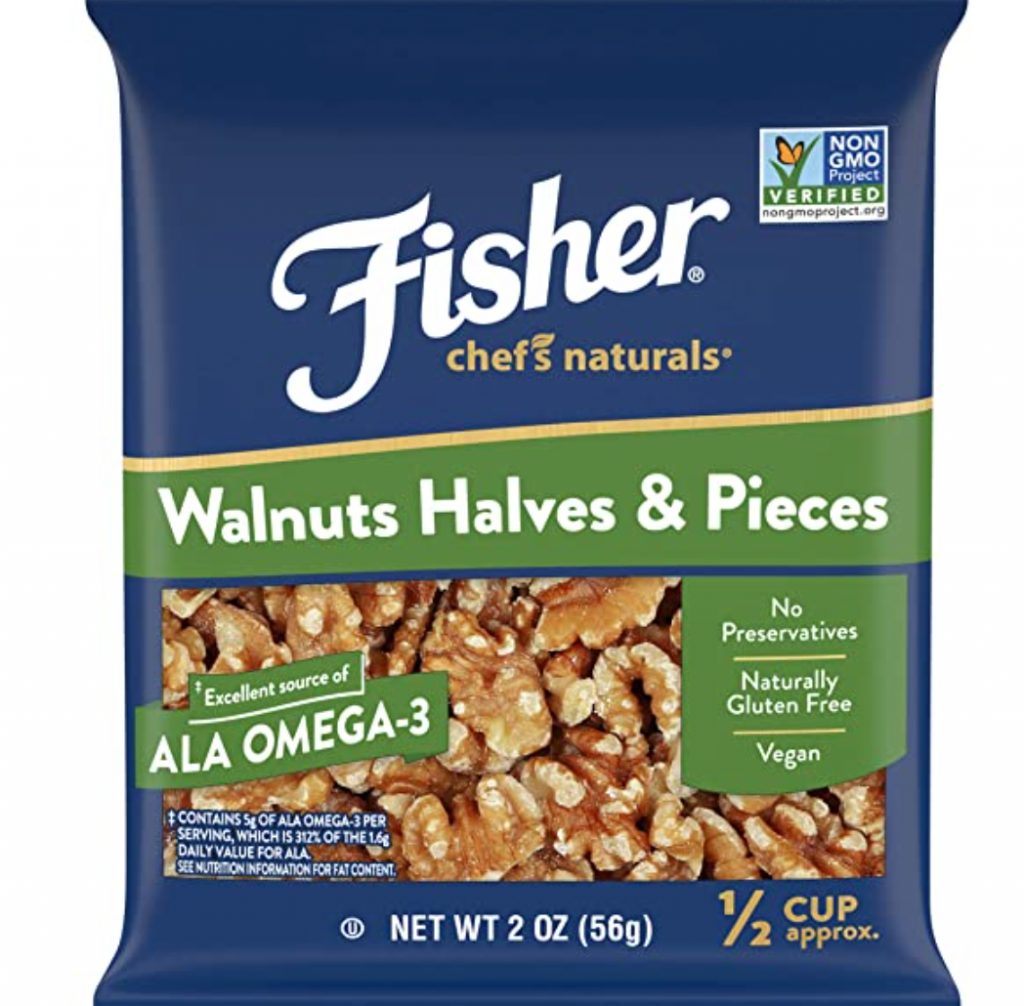 Amazon Fisher Walnut Halves & Pieces 2oz Bag Only 1.50