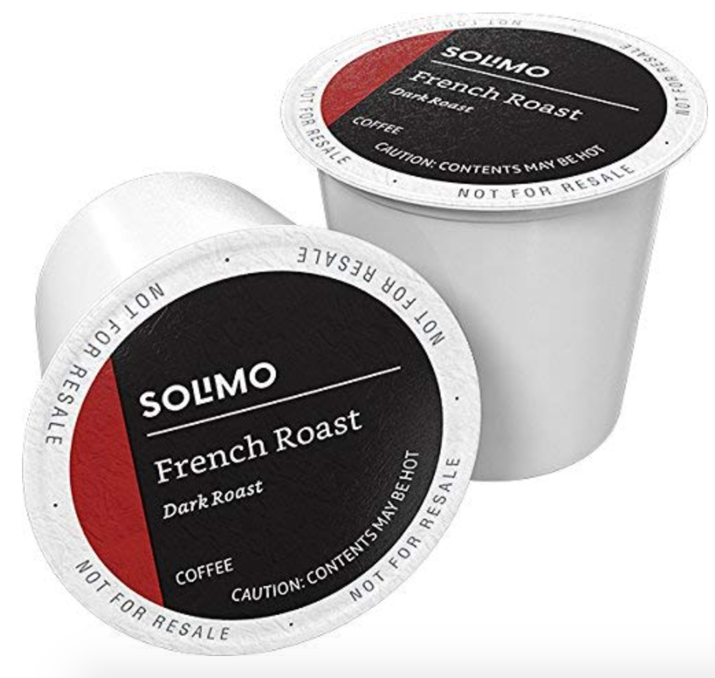 Amazon Prime Solimo Dark Roast KCups (100Count) Only 21.96