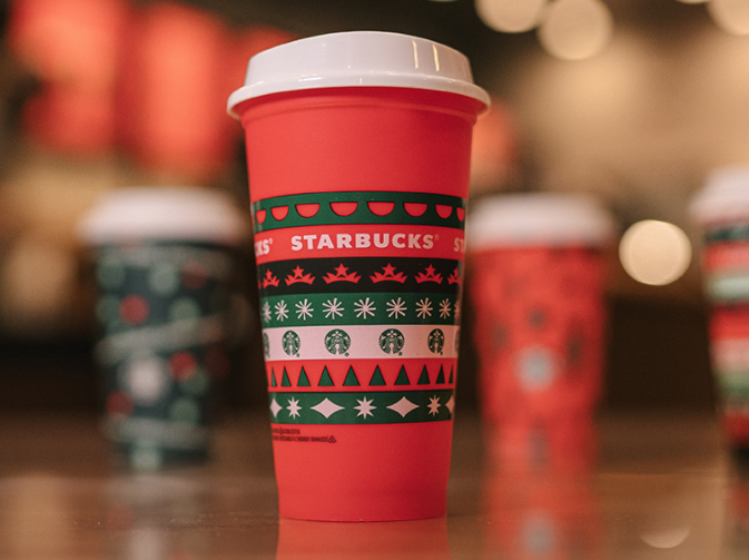 Starbucks FREE Reusable Cup w/ Holiday Drink Purchase (November 6th