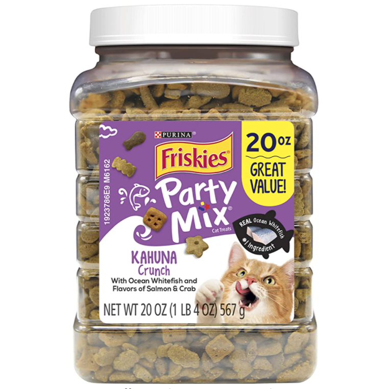 Amazon Friskies Party Mix Cat Treat Canisters Only 4.42