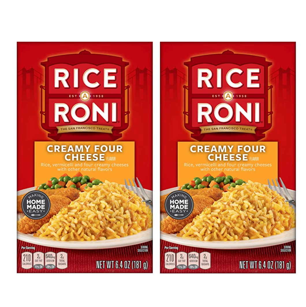 Amazon Rice A Roni Creamy Four Cheese Rice 12Pack Only 9.58