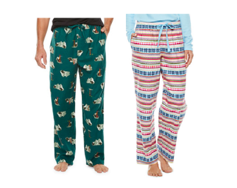 JCPenney: Flannel or Fleece Pajama Pants & Shorts - Only $9.99 ...