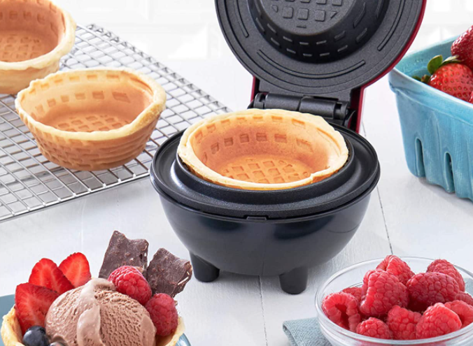 Amazon: Dash Mini Waffle Bowl Maker - Only $14.99 | FreebieShark.com