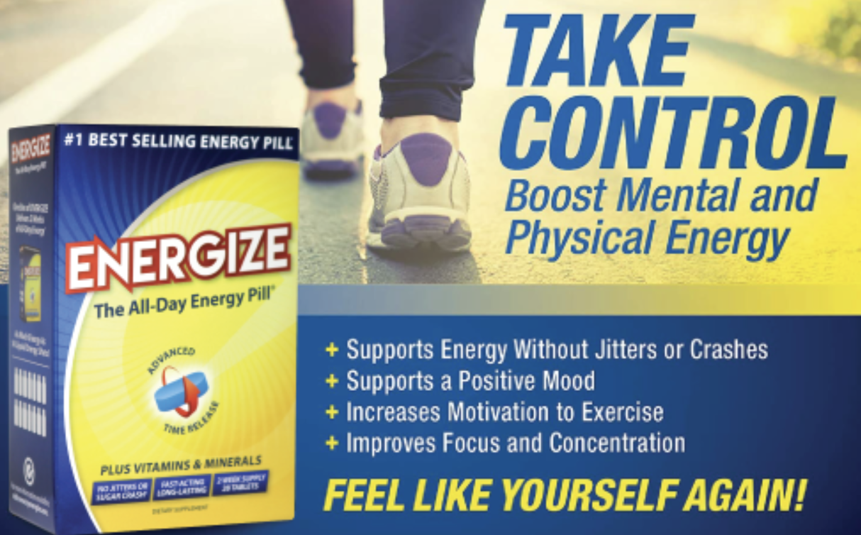 Social Nature Possible FREE Bottle of ENERGIZE Energy Pills