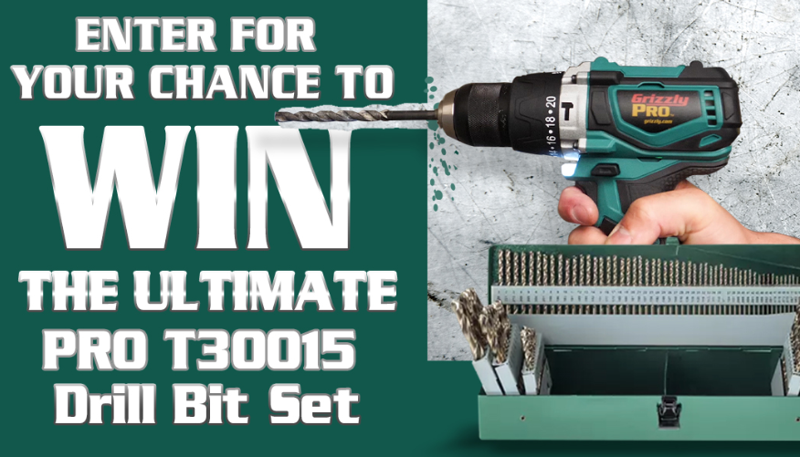 Grizzy Machines "Drill Bit Set" Sweepstakes (10 Winners)